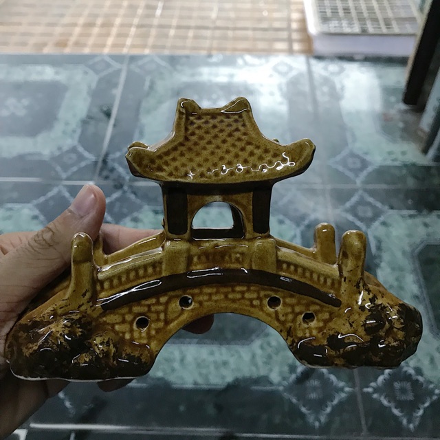 CẦU TRANG TRÍ HỒ CÁ NON BỘ 20x8x11CM
