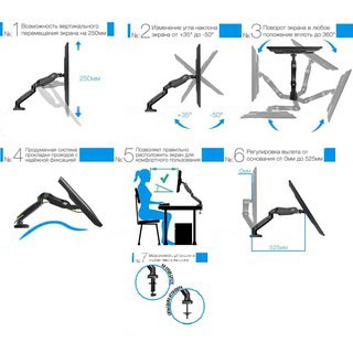 Giá treo Màn Hình ATAS Gắn Tường ( Tay arm màn hình )