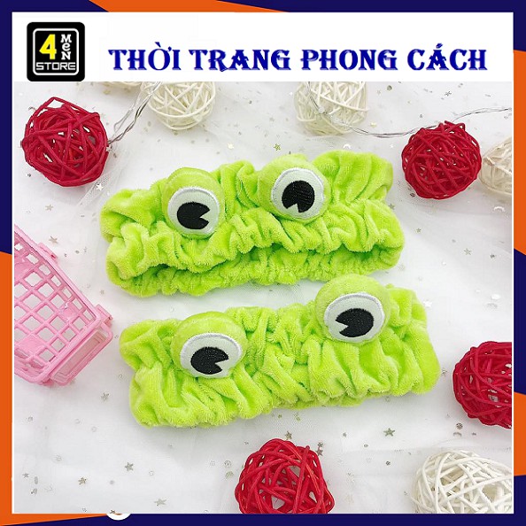 Băng Đô 3D Ếch Xanh Mềm Mịn - Bườm Tóc Mẫu Mới