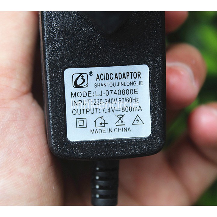 Sạc pin adapter 2s 7.4V sạc cổng cân bằng có đèn báo - LK0321