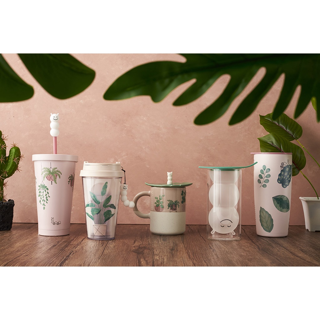 [LIFEMCMBP4 -12% đơn 250K] Ly Mug Starbucks 12Oz (355ml) Plant Parenting With Lid