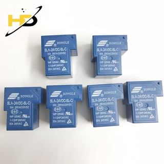Relay SLA 24VDC SL-C 6 Chân 30A 24V T90, Rơ Le 24V 30A Chính Hãng SONGLE