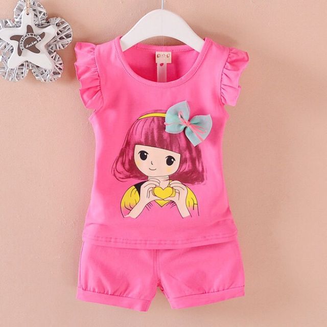 Combo 30 bộ hè cho bé gái