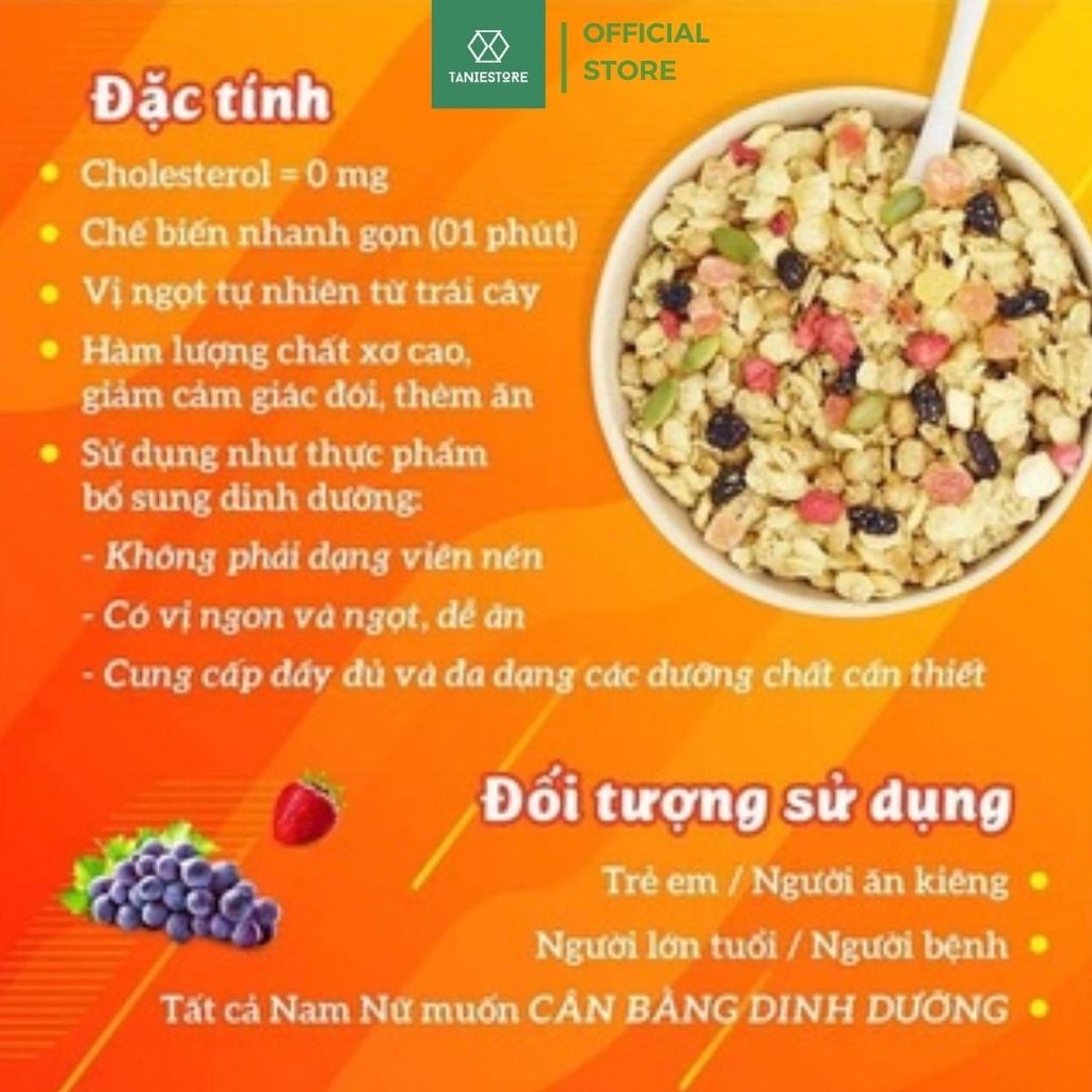 [Date T10/2022] Ngũ cốc Calbee, ngũ cốc hoa quả Nhật Bản 750gr