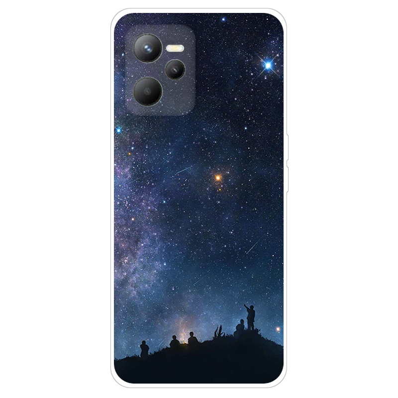 Ốp Điện Thoại TPU Dẻo Họa Tiết Hoạt Hình Dễ Thương Cho Realme C35 Realme C35