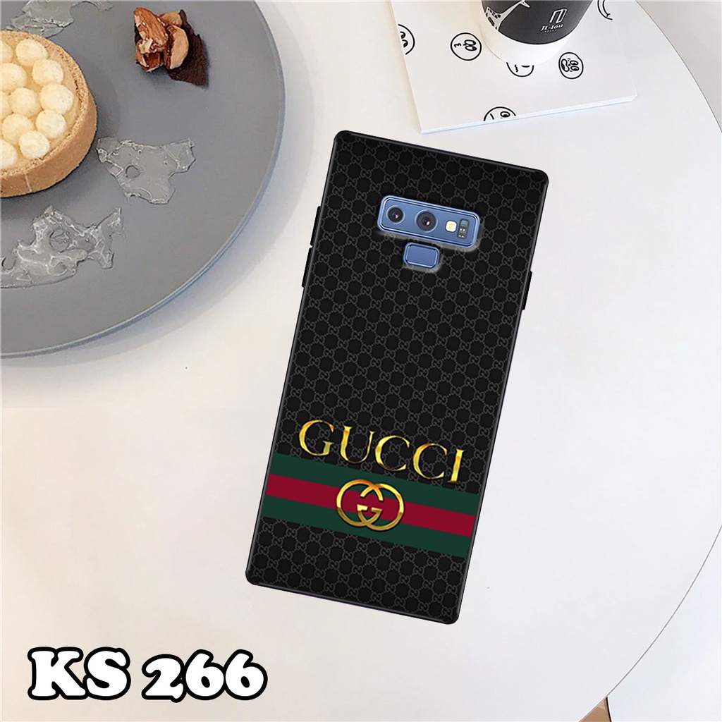 Ốp lưng Samsung Note 9 - Samsung Note 8 - Samsung Note 7 (Note Fe) - Ốp in hình ＧＵＣＣＩ - Lưng nhám viền TPU