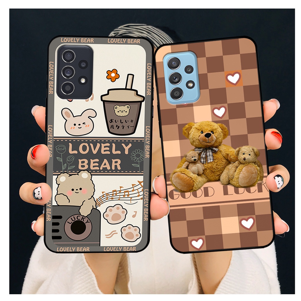 Ốp lưng Samsung A52 - A53 - A72 - A73 in hình gấu bear dễ thương, bền đẹp.