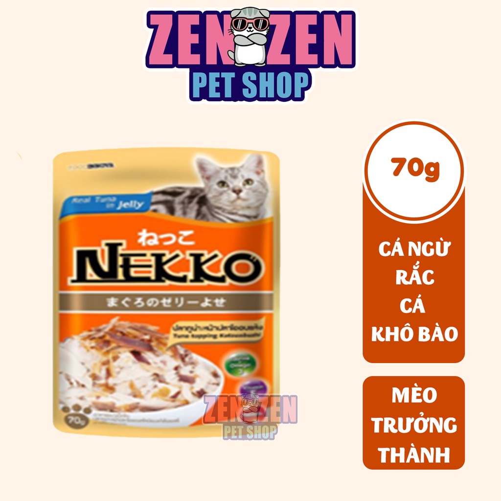 Pate nekko 70g Dành cho mèo Con 1-12 tháng tuổi, Mèo Trưởng Thành