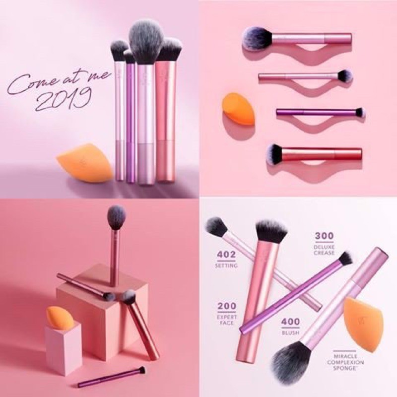 Set cọ trang điểm mặt Real Techniques Everyday Essentials Brush Set