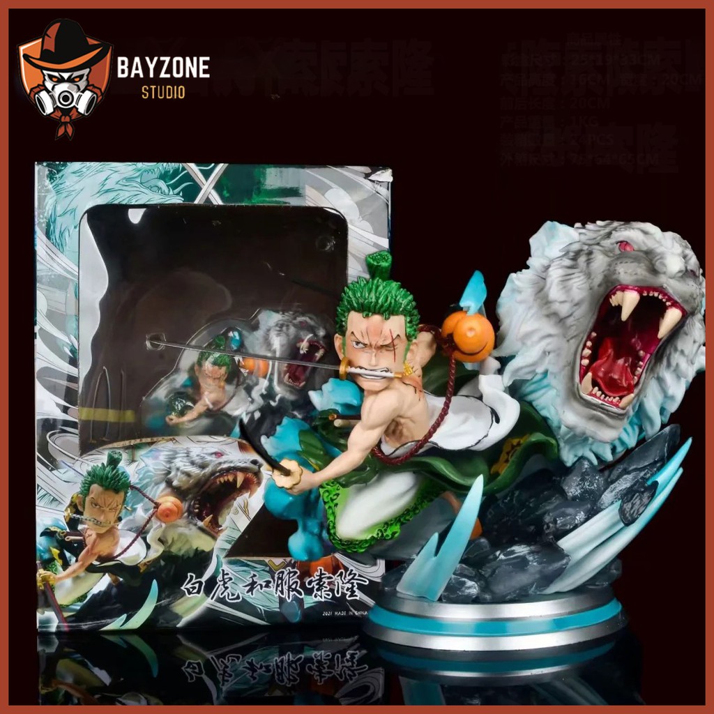 Mô hình chibi zoro tuyệt chiêu sử sử gầm ( one piece )