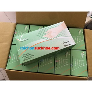 Găng cao su y tế Vglove không bột (Găng y tế không bột)