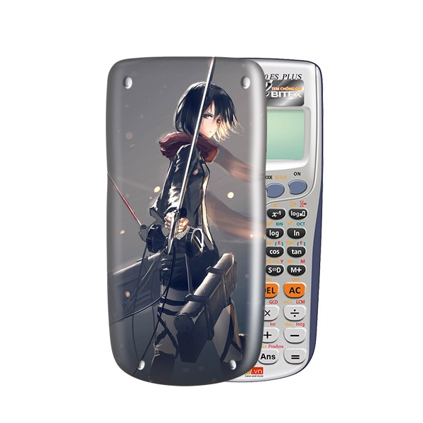 Ốp máy tính Casio/Nắp máy tính Casio Nhân Vật Hoạt Hình Attack On Titan 002