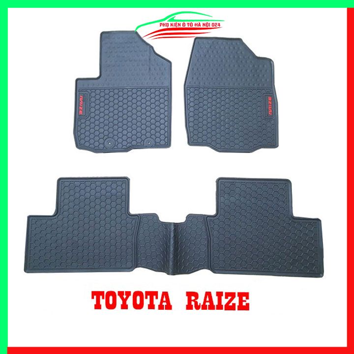 Thảm lót sàn cao su cho xe Toyota RAIZE 2012-2022 chuẩn theo xe chịu lực tốt
