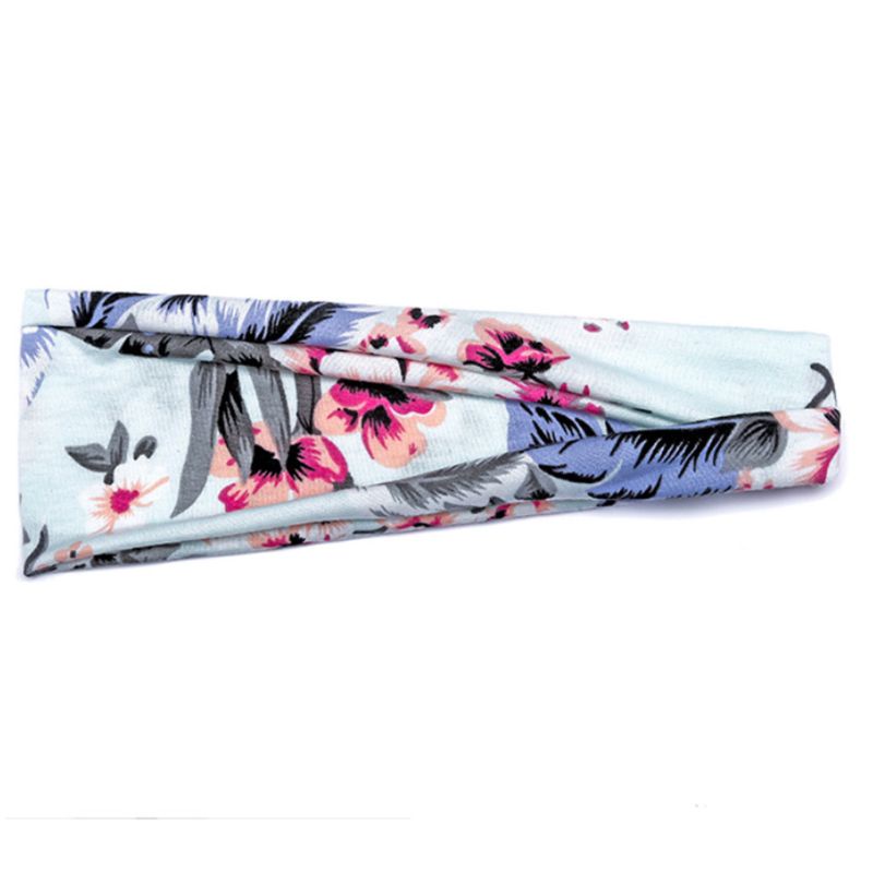 Set 5 Băng Đô Họa Tiết Hoa Lá Phong Cách Boho Thời Trang Cho Nữ