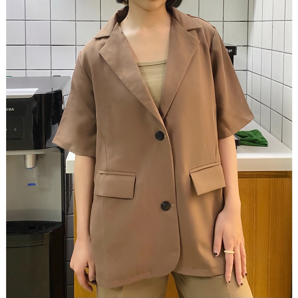 Áo Khoác Blazer, Áo Vest Nữ Ngắn Tay Phong Cách Hàn Quốc | BigBuy360 - bigbuy360.vn