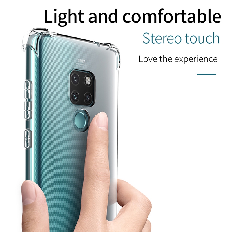 Casing Huawei Mate 30 20 P30 P20 Pro X Lite Shockproof Transparent Soft Silicone Phone Case