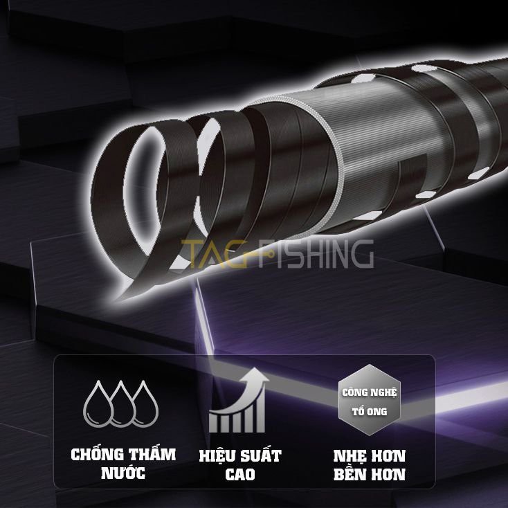 Cần Câu Tay Đơn Đài Tổng Hợp GAMA-SEIKO Bạch Kim Độ Cứng 4,5H Chất Liệu Carbon Cao Cấp