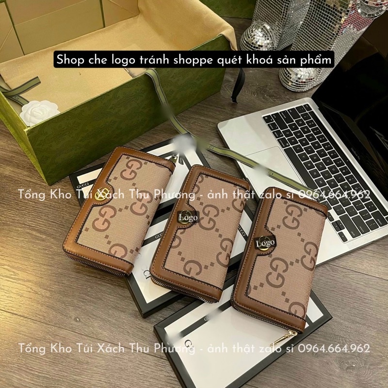 Ví dài cầm tay Gu.cii - Đio hàng xuất dư vip fullbox (cam kết chuẩn hình - video shop quay)
