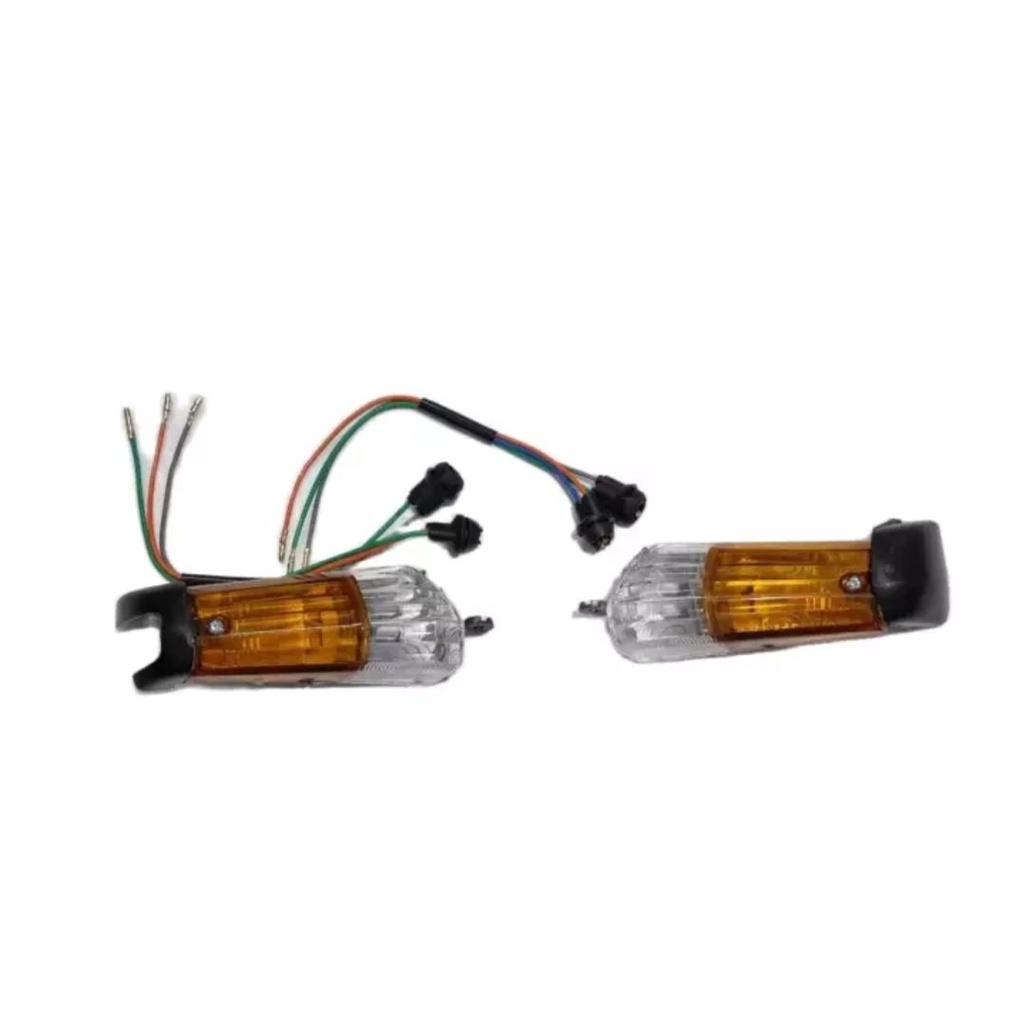 Bộ đầu đèn xe Super Dream đầu lồi.