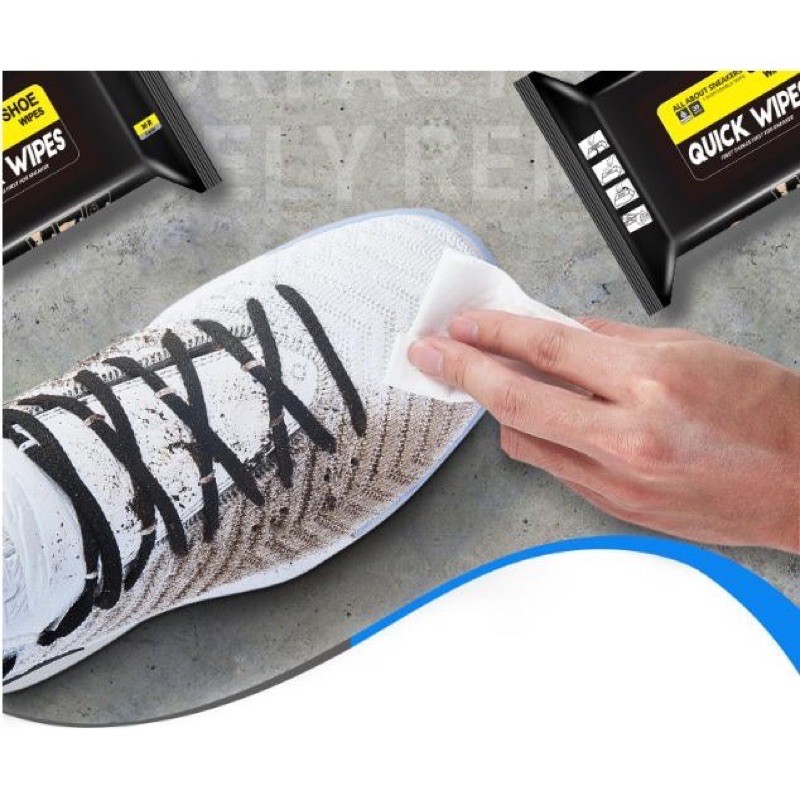 KHĂN GIẤY LAU GIÀY/TÚI SIÊU SẠCH SHOE WET WIPES ĐEN