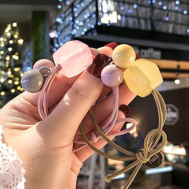 Dây Buộc Tóc Hàn Quốc Cực Xinh Kiểu Dáng Tiểu Thư (Dây Cột Tóc Đẹp)