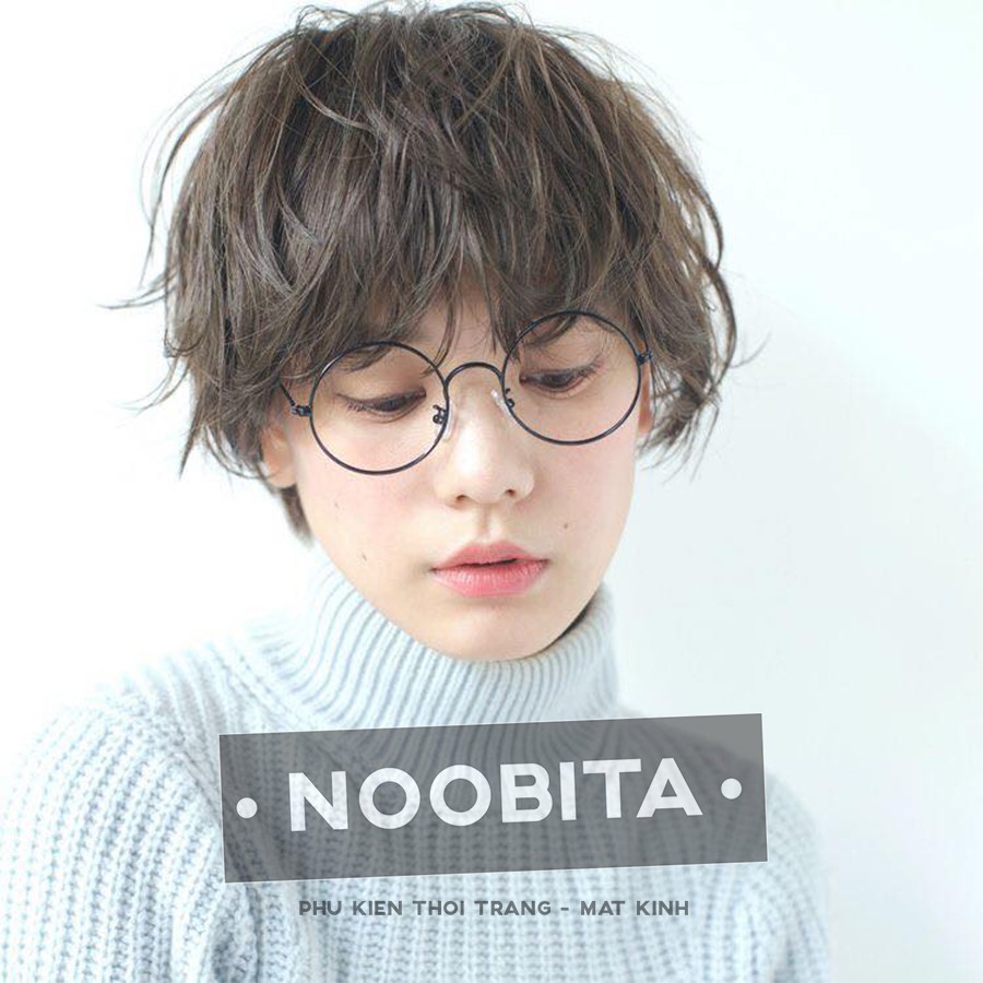 Kính tròn xoe nobita giả cận các màu -Kính nô-bi-ta