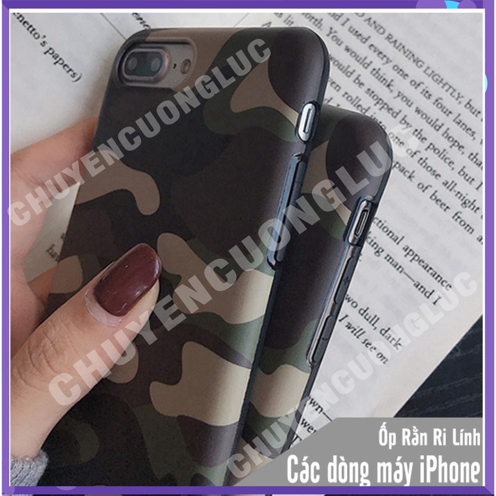 [BAO GIÁ] Ốp lưng Camo rằn ri lính cho các dòng máy iPhone Xs Max / X / Xs / 8 Plus / 7 Plus / 8 / 7 / 6 /6s