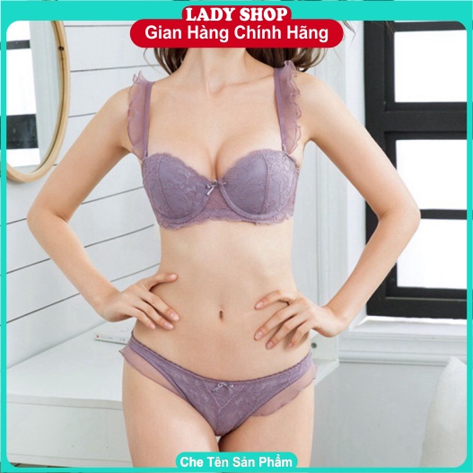 Bộ đồ lót CenKa cao cấp  💥CÓ LÓT XOÀI SIÊU ĐẨY 💥 Ren bèo mút xoài siêu nâng ngực và tạo khe. | BigBuy360 - bigbuy360.vn