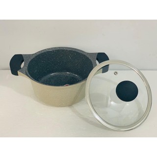 Nồi đá Stone cao cấp 20cm Lock&Lock LCA6202D - dùng được bếp từ