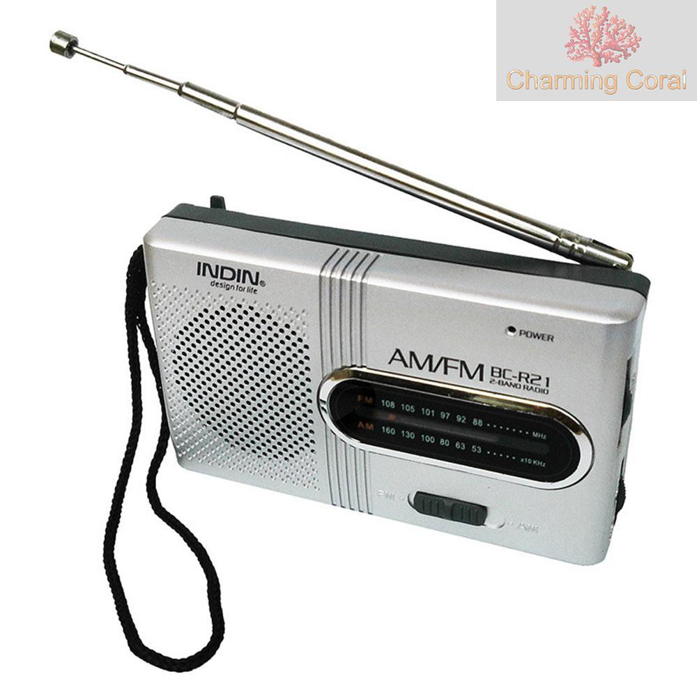 Bộ Thu Phát Radio Bc-R21 Am / Fm Có Dây Chuẩn 3.5mm