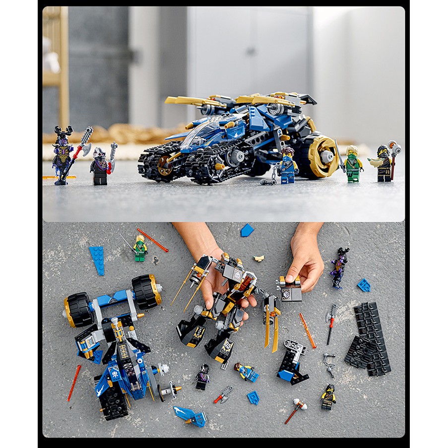 Phantom Ninjago Thunder Assault Tank Building Blocks Tương thích với Lego Mech Minifigures Đồ chơi giáo dục lắp ráp