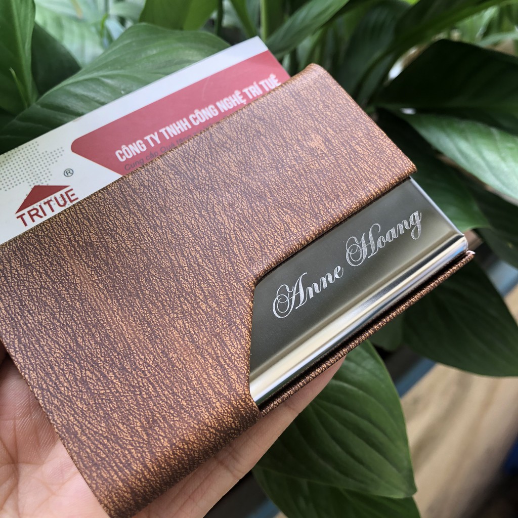 Top hộp đựng name card bằng da đẹp nhất, các mẫu ví đựng danh thiếp bằng da pu siêu bền