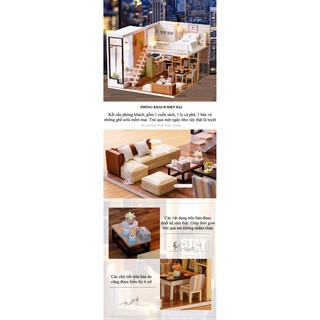 Mô hình nhà gỗ DIY căn phòng mô ước