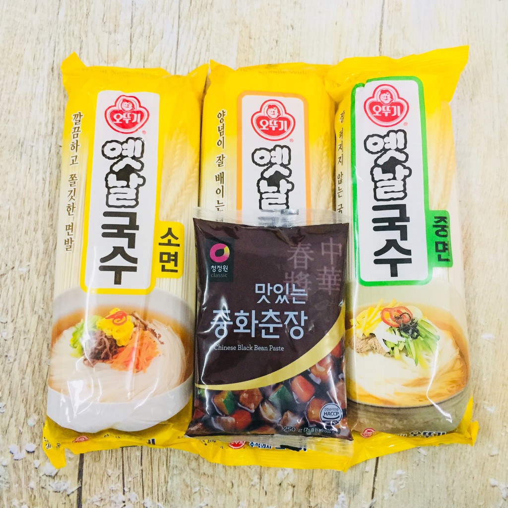 MÌ SỢI HÀN QUỐC KÈM SỐT TƯƠNG ĐEN