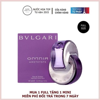 ~ 𝐍ƯỚ𝐂 𝐇𝐎𝐀 𝐓𝐎𝐏 ~ Nước Hoa Nữ Bvlgari Omnia Amethystte EDT 65ml | Chính Hãng |