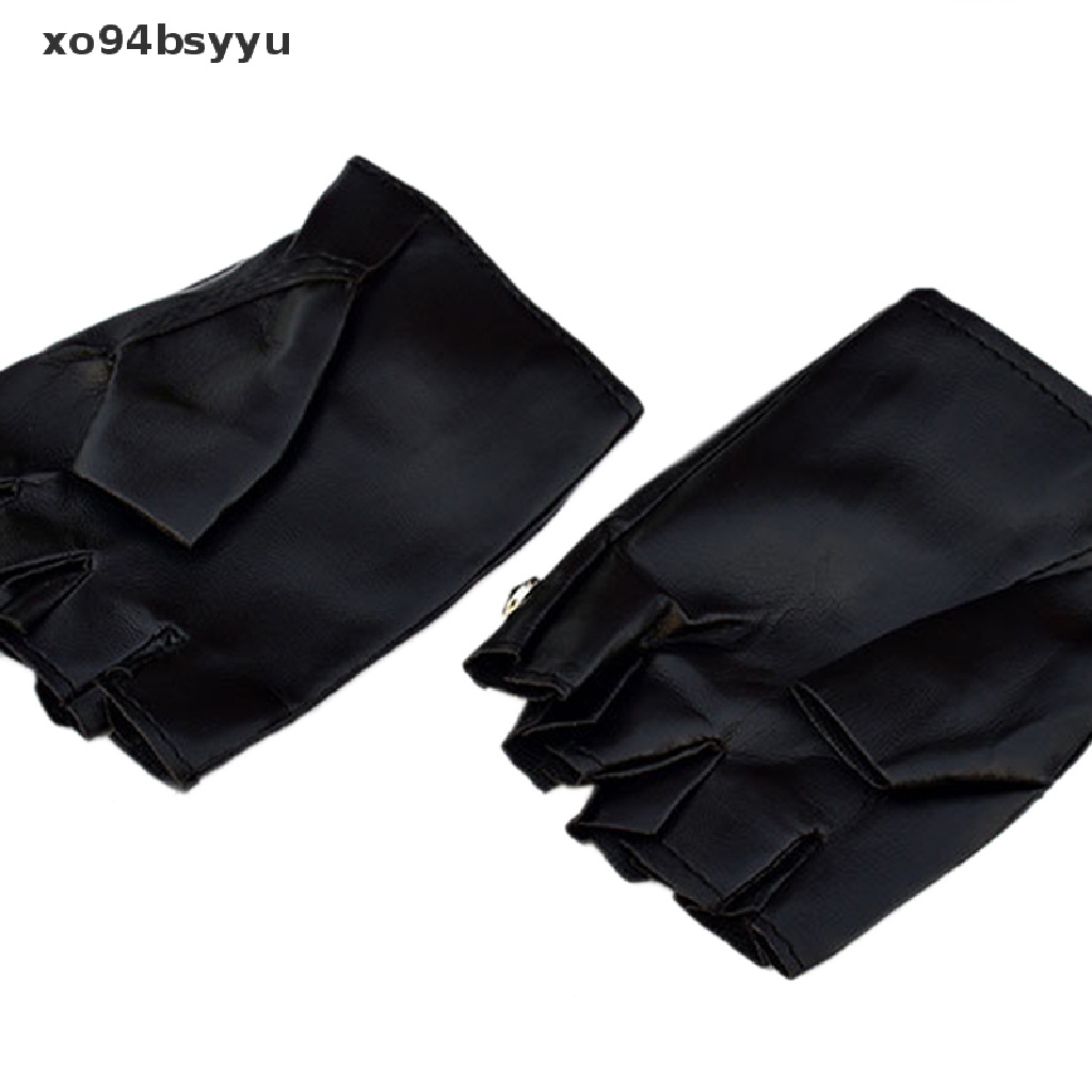 Găng Tay Da Hở Ngón Gắn Đinh Tán Thời Trang xo94bsyyu Vn VN