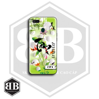 Ốp lưng kính cường lực kiểu chữ thư pháp tùy chọn cho Oppo F11 - F11 Pro - F9 A5S A7 - F7 A79 - F5 A75 A73