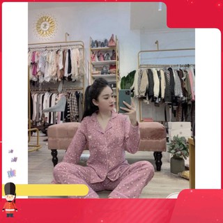 bộ PIJAMA mặc nhà nhung tăm shopchibi
