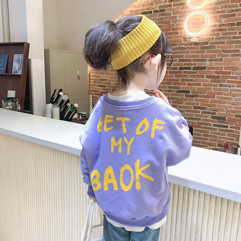 Áo Thun Cotton Tay Dài Họa Tiết Hoạt Hình Cho Bé Gái