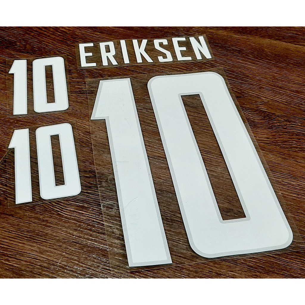 BỘ NAMESET ERIKSEN  - ĐAN MẠCH - EURO 2020 - SÂN NHÀ