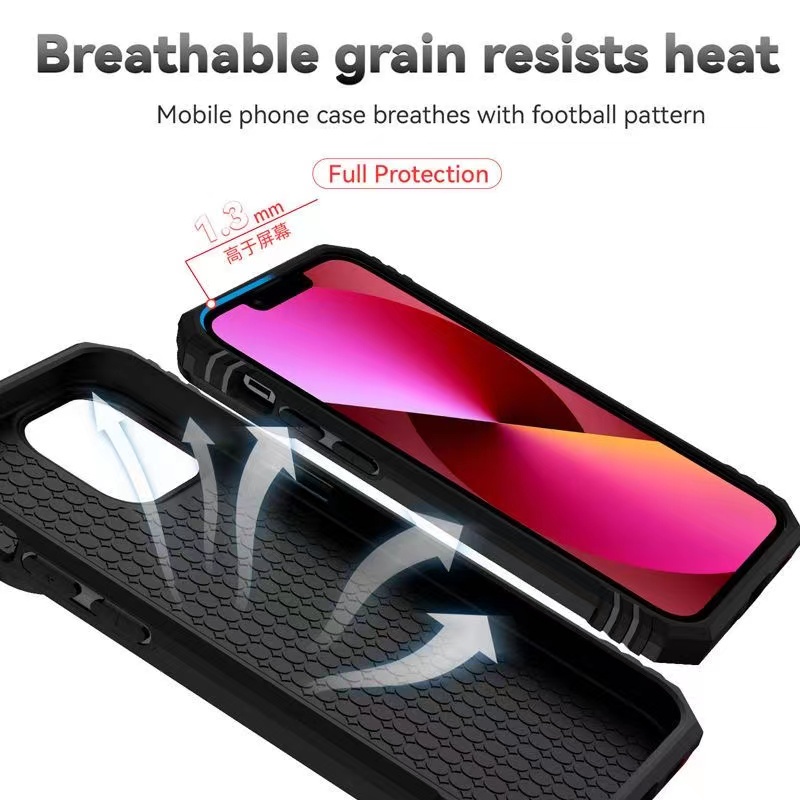 Ốp lưng điẹn thoại chống rơi quân sự bảo vệ toàn ống kính dùng được cho iPhone 11 12 13 14 15 Pro max