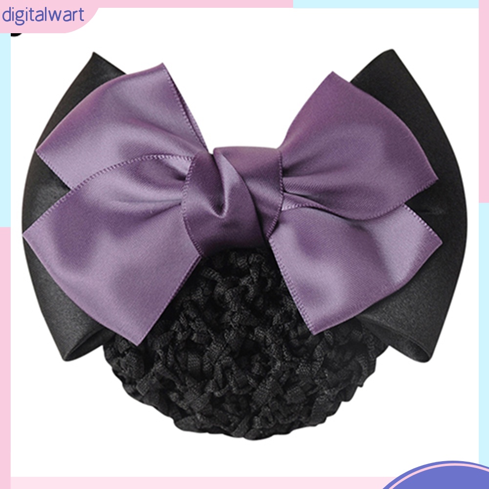 Kẹp lưới búi tóc đính nơ thời trang