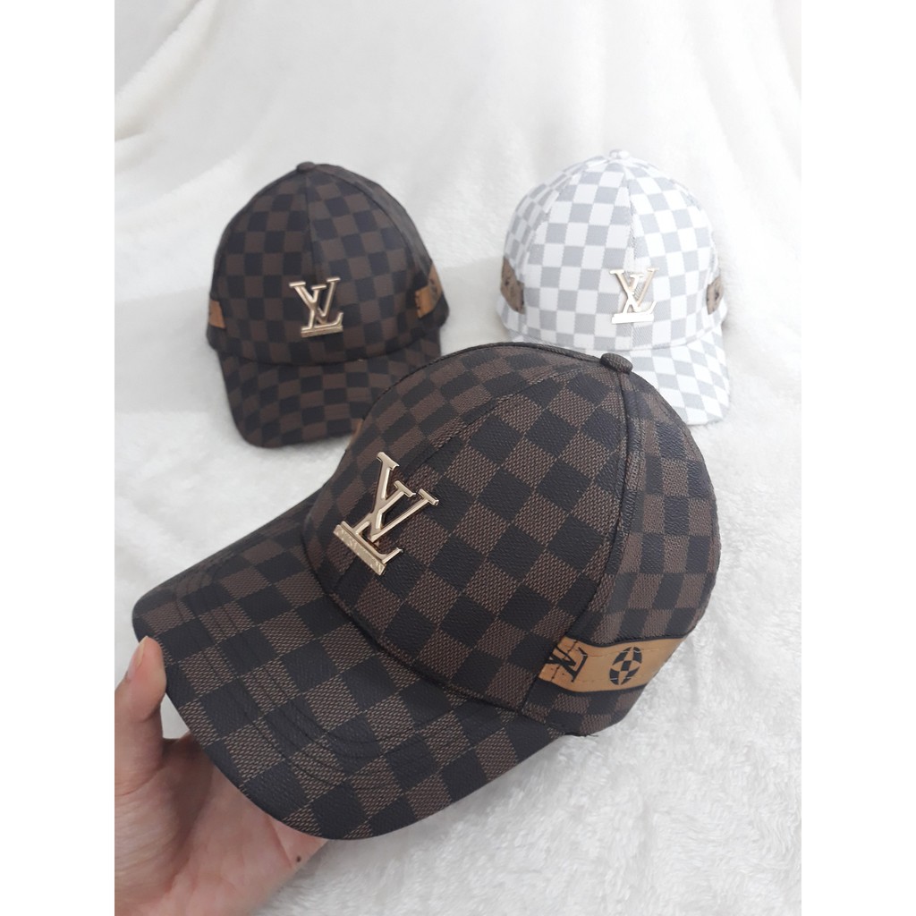 Mũ Lưỡi Trai Nam ❤️Freeship❤️ Nón Da LV