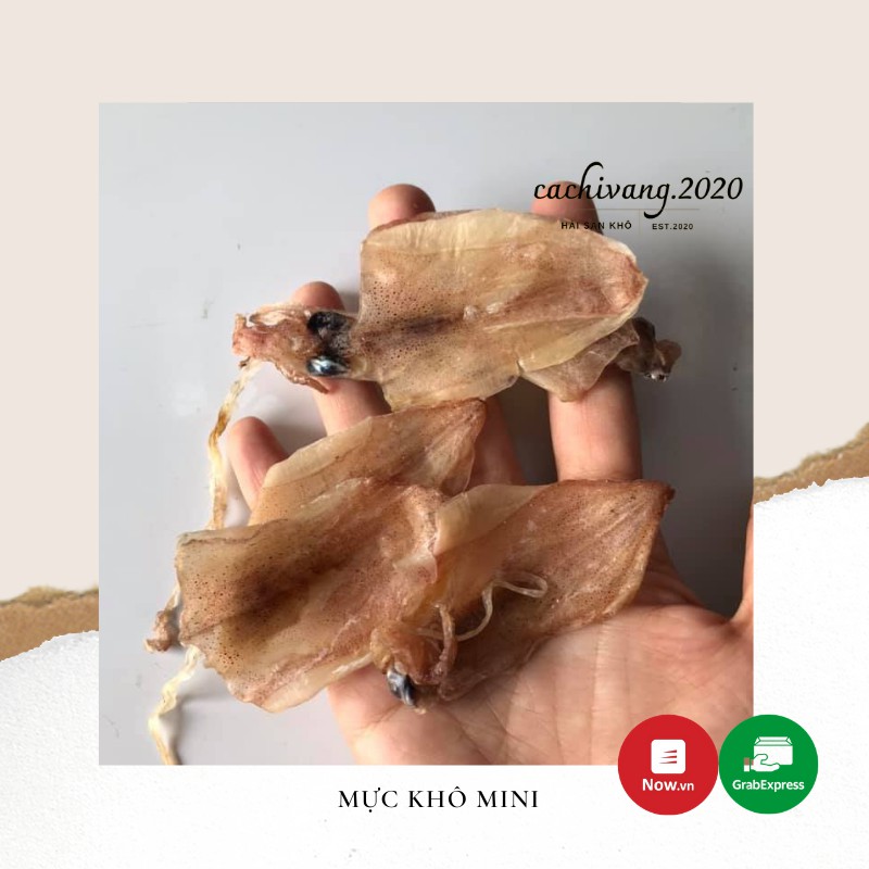 Mực Câu Mini Mới Về Trắng Thơm Ngọt -100gr khoảng 20/23 con- Làm Quà Biếu, Ăn Vặt, Chế Biến Chiên-Nướng-Rim Me
