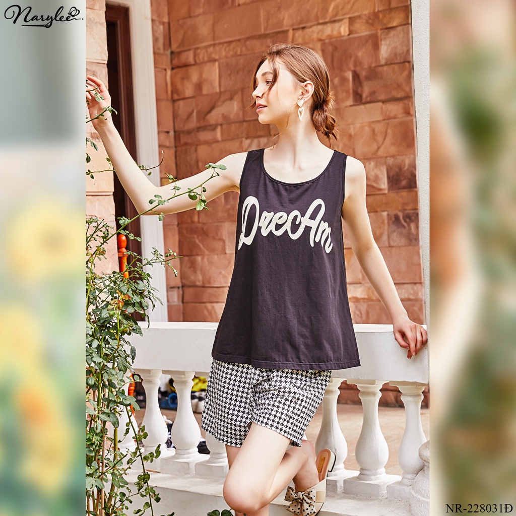 Đồ bộ mặc nhà nữ cao cấp Narylee áo 3 lỗ quần đùi chất cotton nhập khẩu mềm mịn chống tia UV kháng khuẩn mã NR-228031