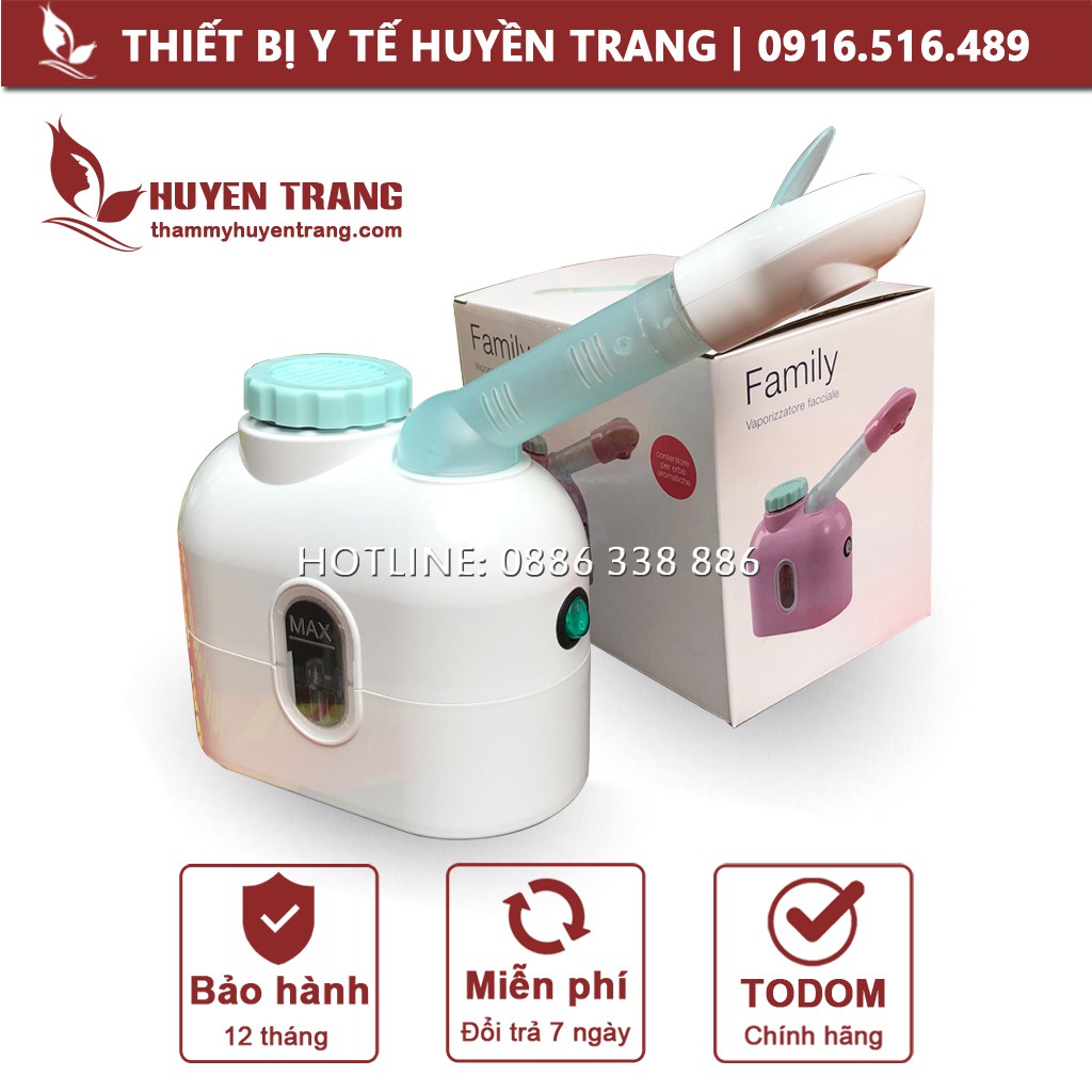 Máy xông hơi mặt mini TODOM DT88 (DT33) dùng cá nhân tại nhà hoặc spa di động