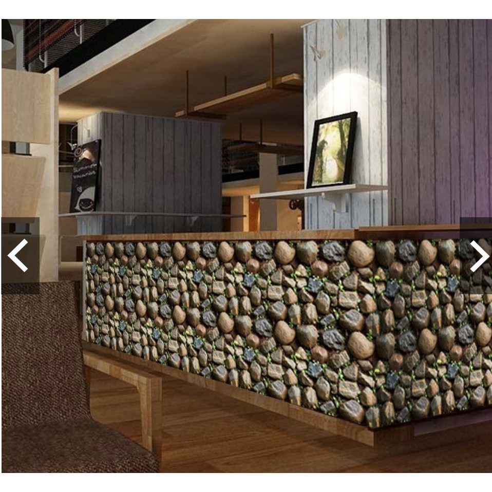 Giấy dán tường đá cục bự khổ rộng 45cm ( giá bán 1 mét )