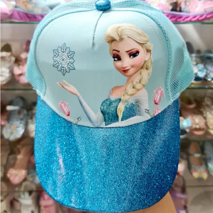 Nón kết cho bé, nón công chúa Elsa lưới bé gái