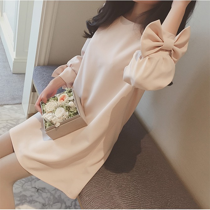 Áo sweater IELGY dệt kim tay dài dáng rộng phối cà vạt dễ thương xinh xắn