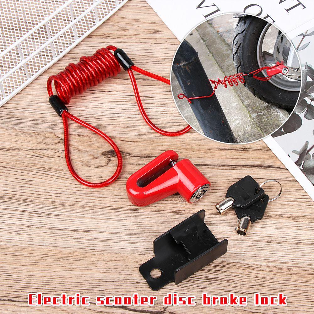 JUNE Dây Khóa Đĩa Phanh Bằng Thép Chống Trộm Cho Xe Tay Ga